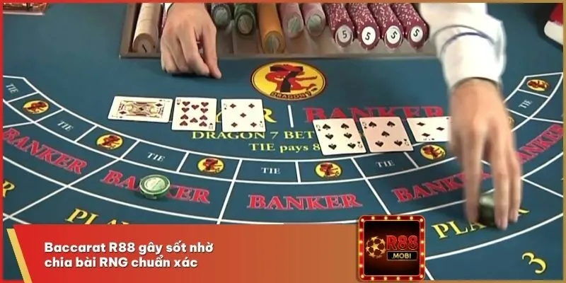 Baccarat R88 - Game Bài Casino Thịnh Hành Nhất 2025 4 Baccarat R88 gây sốt nhờ chia bài RNG chuẩn xác