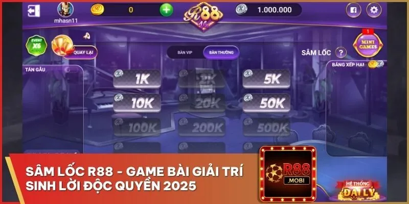 Sâm Lốc R88 - Game Bài Giải Trí Sinh Lời Độc Quyền 2025